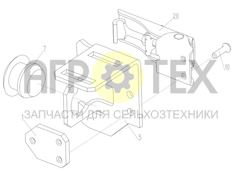 Чертеж Защелка (181.57.32.580)